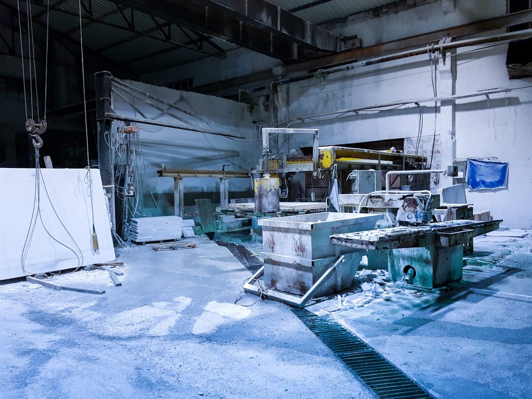 Advanced industrial robot arm in factory